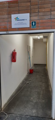 Dokončení šatny hostů (srpen 2022)