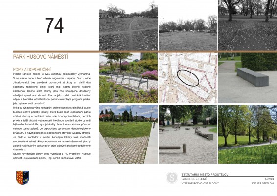 Studie sídelní zeleně Prostějova (Generel zeleně)