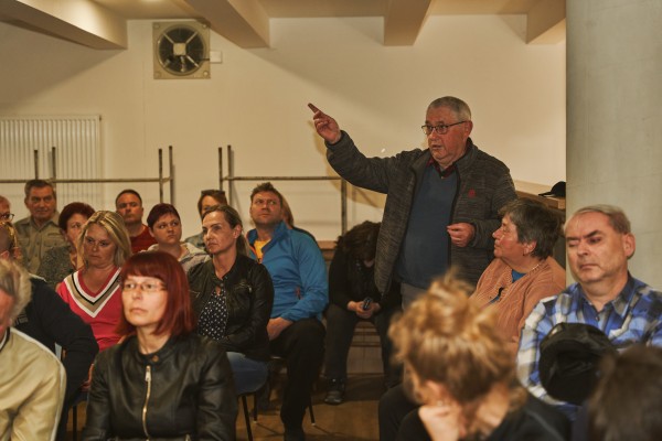 Foto z průběhu veřejného projednání - 9.5.2023