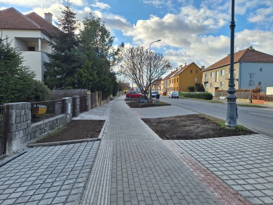 prosinec 2024 - dokončená oprava chodníku