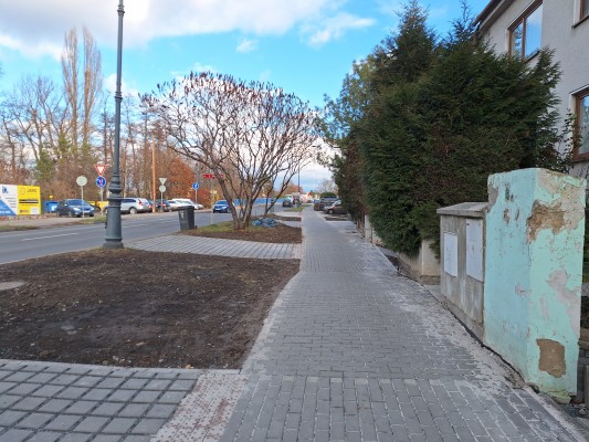 prosinec 2024 - dokončená oprava chodníku