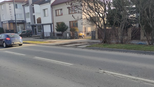 stávající stav chodníku