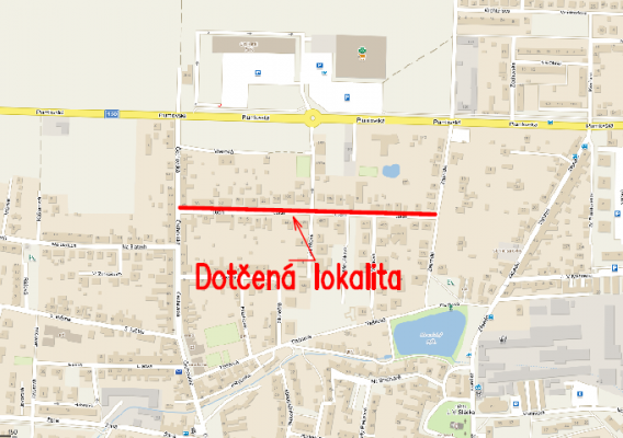 Ulice na mapě města