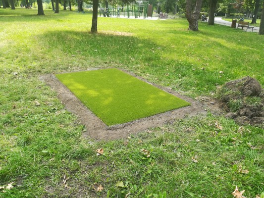 polovina srpna 2023 - příprava výhozišť