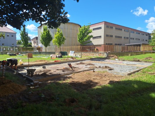 průběh stavby - po zahájení