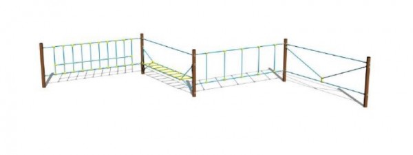 Nový herní prvek - balanční lanová dráha