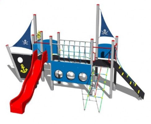 Nový herní prvek - dvojvěžová multifunkční sestava