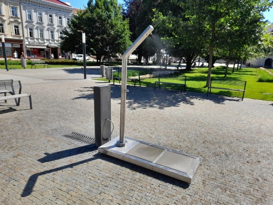 stávající mlžítko na velké kuželně přes letní období