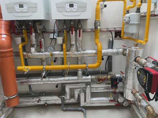 dokončení rekonstrukce kotelny