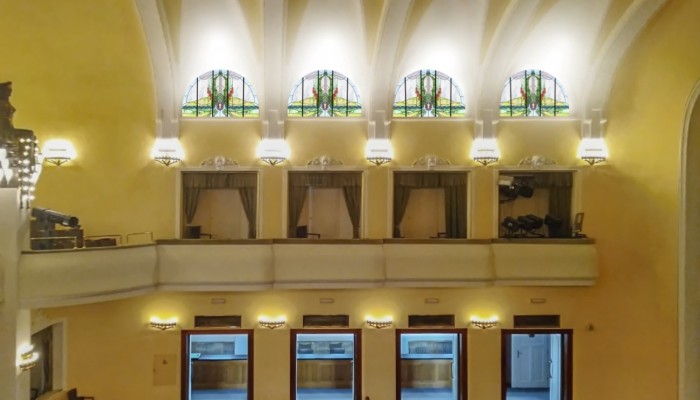 Národní dům - obnova vitráží lunet v divadelním sále