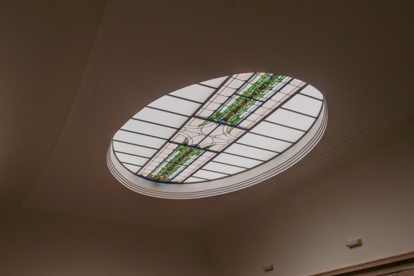 vitráž ve vestibulu