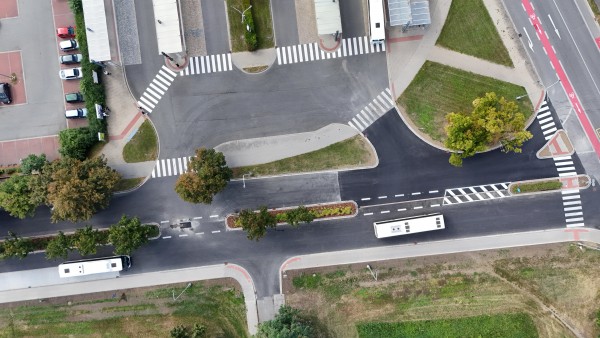 finální stav rekonstruované komunikace Janáčkova