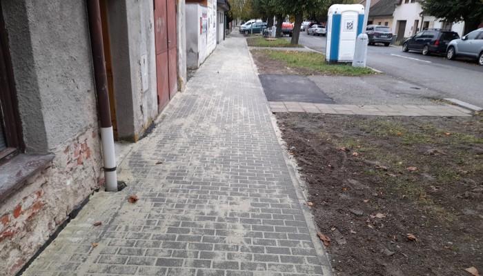 Oprava chodníků 2023 - části chodníku ulice Lidická