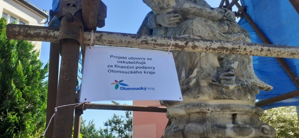 označení památky - částečné financování Olomouckým krajem
