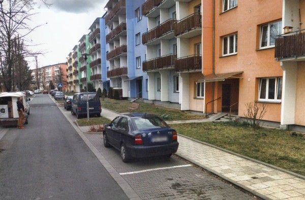 Původní stav chodníku