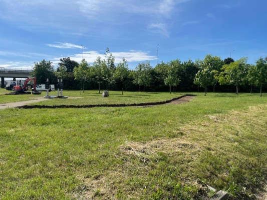 zahájení parkových úprav - začátek května 2024