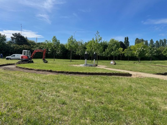 zahájení parkových úprav - začátek května 2024