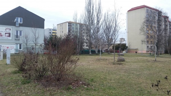 začátek sídliště - stávající stav