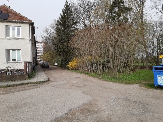 stávající stav - pohled od ul. Olomoucká
