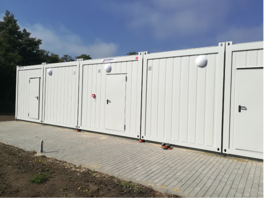 Obytné kontejnery Azylového centra - stávající řada