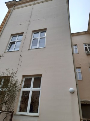 původní stav fasády