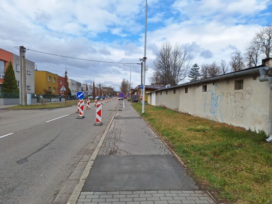 zjednosměrnění komunikace Krasická - směr z centra