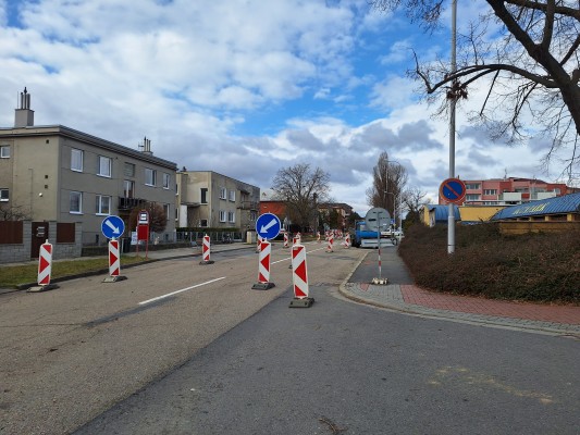 zjednosměrnění komunikace Krasická - směr z centra