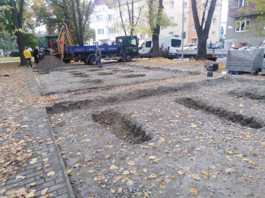 konec října 2022 - příprava území