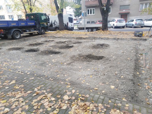 konec října 2022 - příprava území