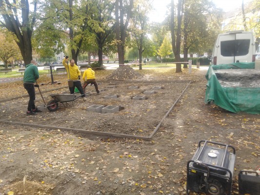 konec října 2022 - příprava umístění hřiště