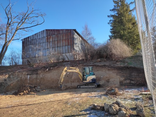průběh realizace - polovina ledna 2024