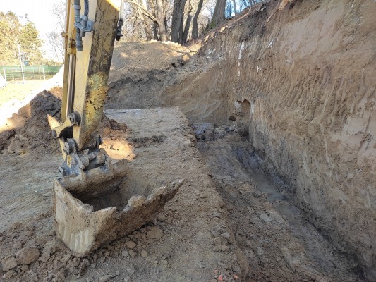 průběh realizace - polovina ledna 2024