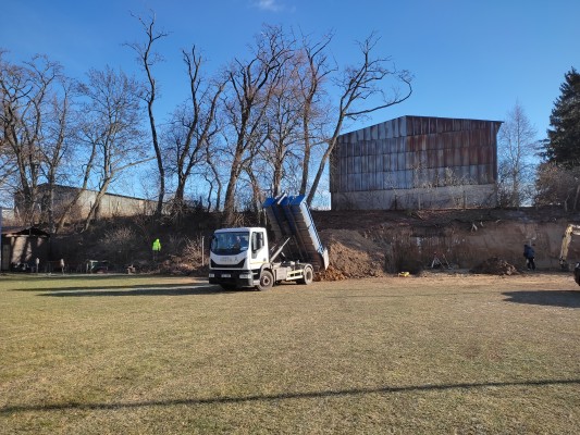 průběh realizace - polovina ledna 2024