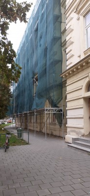 září 2022 - příprava opravy střechy