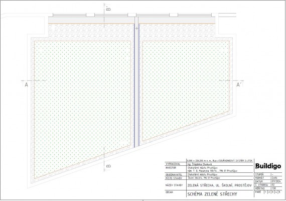 schéma zelené střechy
