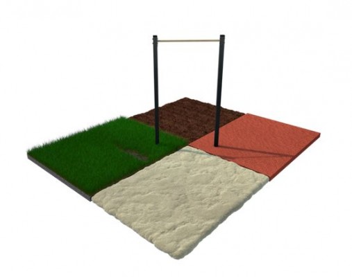 Samostatná hrazda na koupališti ve Vrahovicích